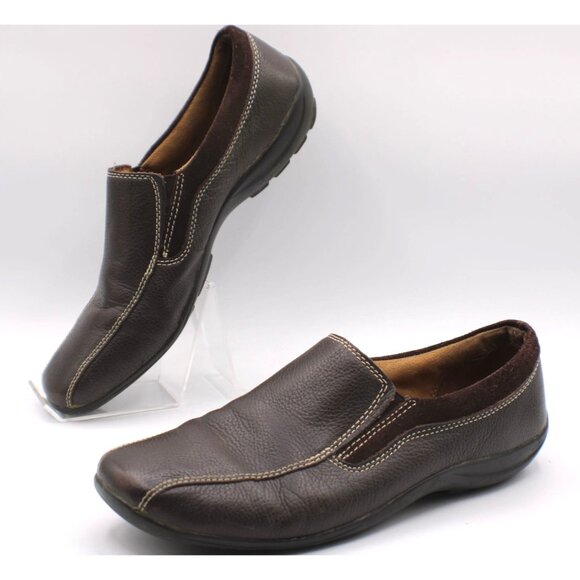 Natural Soul By Naturalizer Shoes - Natural Soul By Naturalizer Loafers Favor Size 9M Brown Leather Slip-On Shoes